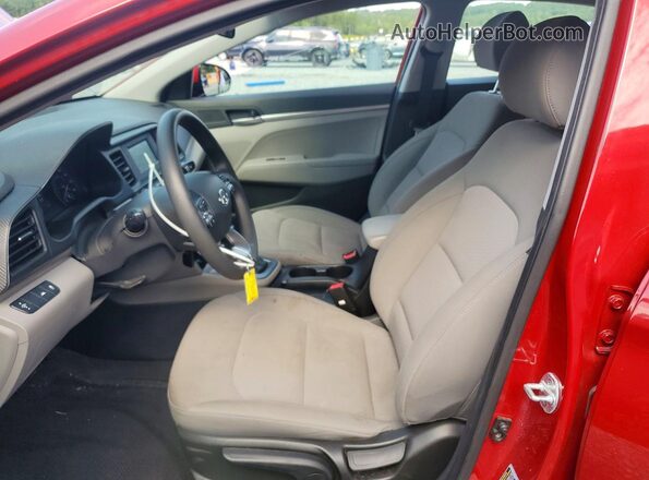 KMHD74LF7LU024325 2020 HYUNDAI ELANTRA Red Front interior view