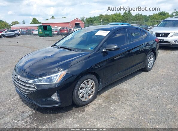 KMHD74LF7LU979142 2020 HYUNDAI ELANTRA Black Vista tres cuartos delantera izquierda