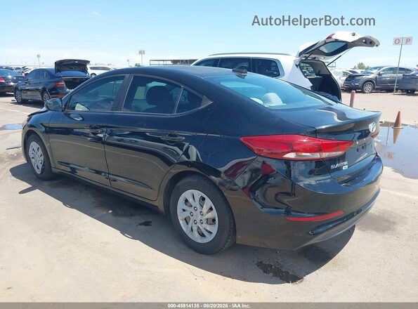 KMHD74LF8HU084640 2017 HYUNDAI ELANTRA Black Trasero izquierdo