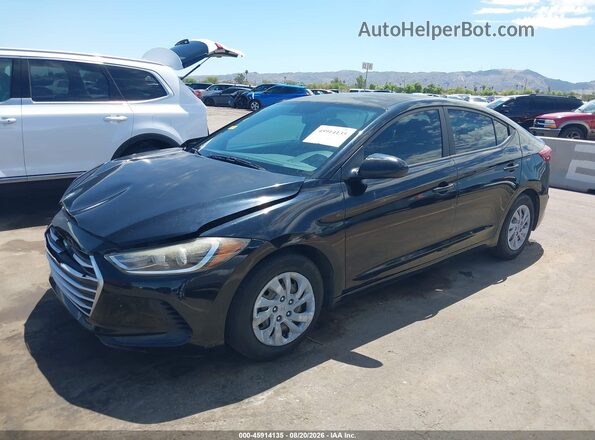 KMHD74LF8HU084640 2017 HYUNDAI ELANTRA Black Vista tres cuartos delantera izquierda