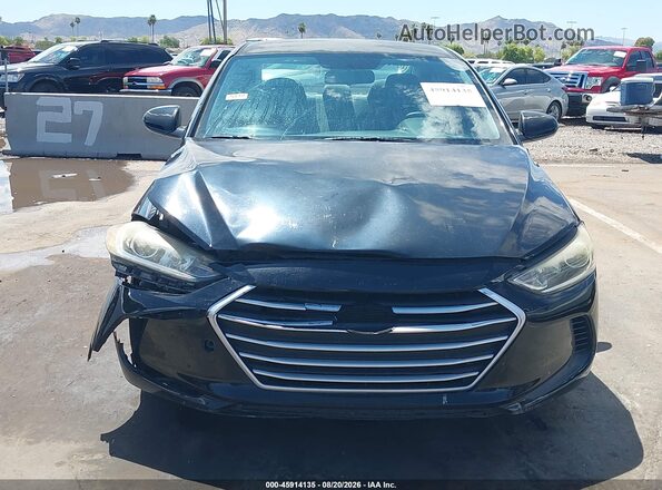 KMHD74LF8HU084640 2017 HYUNDAI ELANTRA Black Vista del cuadro de instrumentos