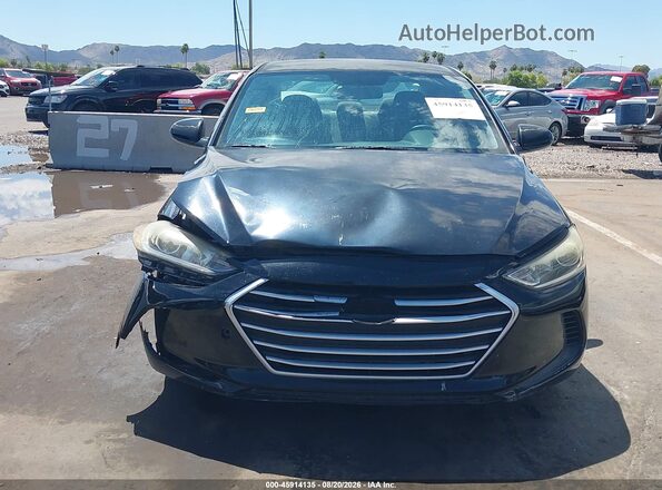 KMHD74LF8HU084640 2017 HYUNDAI ELANTRA Black Vista frontal