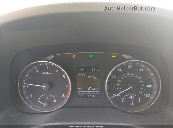 KMHD74LF8HU172491 2017 HYUNDAI ELANTRA Red უკანა სავარძლების ხედი