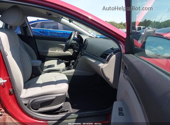 KMHD74LF8HU172491 2017 HYUNDAI ELANTRA Red წინა სალონის ხედი