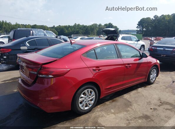 KMHD74LF8HU172491 2017 HYUNDAI ELANTRA Red უკანა მარჯვენა