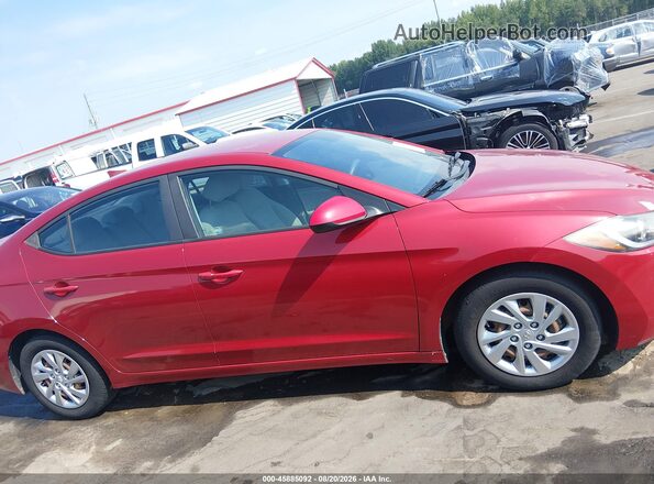 KMHD74LF8HU172491 2017 HYUNDAI ELANTRA Red უკანა სალონის ხედი