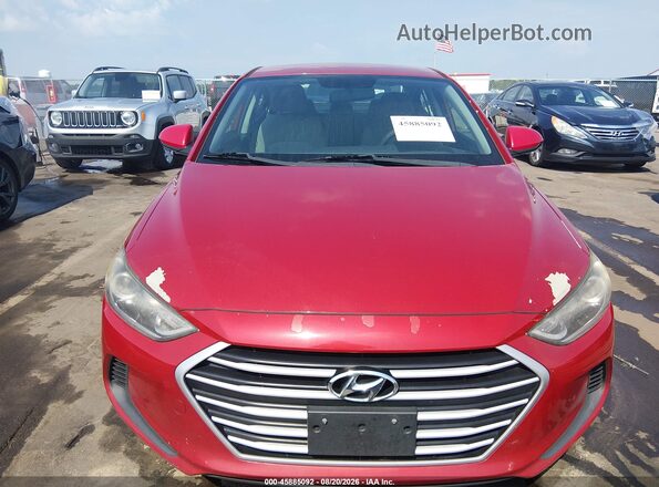 KMHD74LF8HU172491 2017 HYUNDAI ELANTRA Red ხელსაწყოთა პანელის ხედი