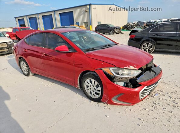 KMHD74LF8HU189405 2017 HYUNDAI ELANTRA Red წინა მარჯვენა