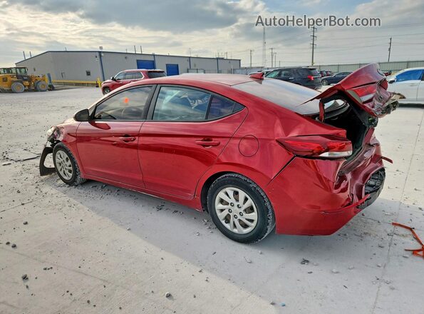 KMHD74LF8HU189405 2017 HYUNDAI ELANTRA Red უკანა მარცხენა