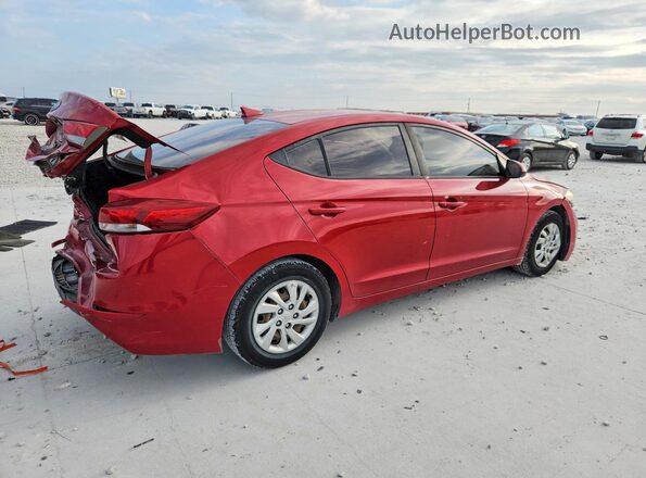 KMHD74LF8HU189405 2017 HYUNDAI ELANTRA Red უკანა მარჯვენა