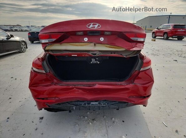 KMHD74LF8HU189405 2017 HYUNDAI ELANTRA Red უკანა ხედი