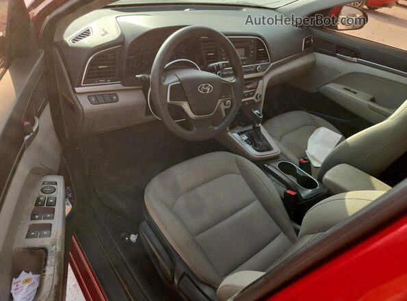 KMHD74LF8HU189405 2017 HYUNDAI ELANTRA Red წინა პანელის ხედი