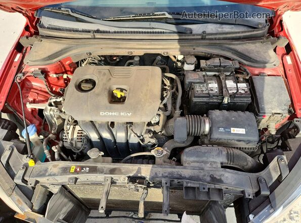 KMHD74LF8HU189405 2017 HYUNDAI ELANTRA Red უკანა სალონის ხედი