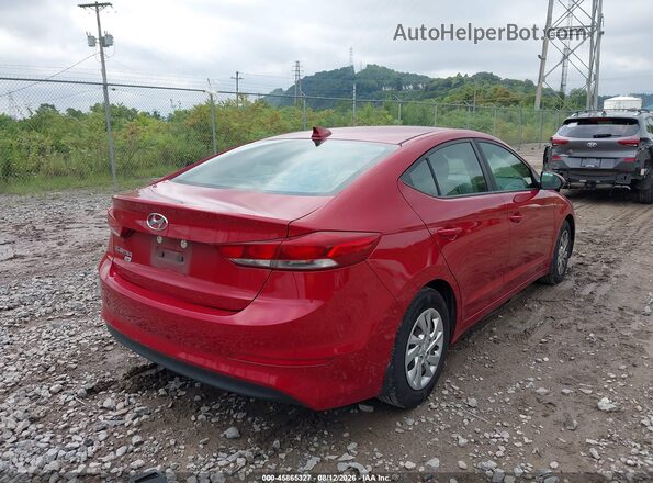 KMHD74LF8HU394545 2017 HYUNDAI ELANTRA Red Հետևի աջ