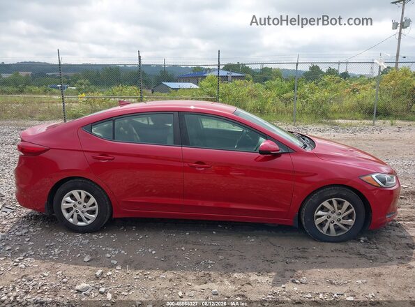 KMHD74LF8HU394545 2017 HYUNDAI ELANTRA Red Սալոնի հետևի տեսք