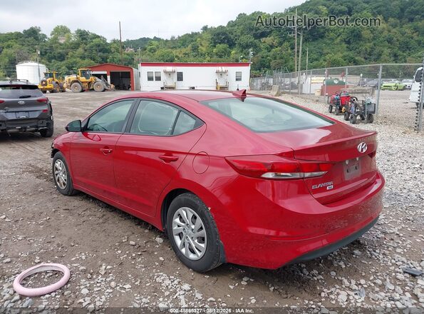 KMHD74LF8HU394545 2017 HYUNDAI ELANTRA Red Հետևի ձախ