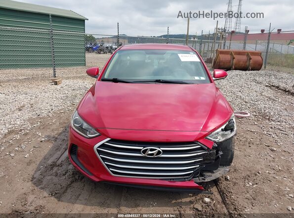 KMHD74LF8HU394545 2017 HYUNDAI ELANTRA Red Սարքավորումների վահանակի տեսք