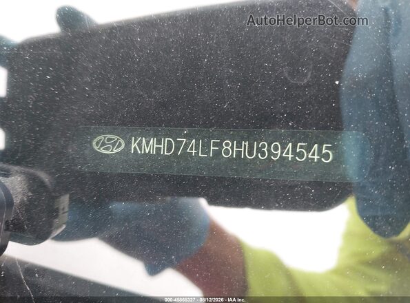KMHD74LF8HU394545 2017 HYUNDAI ELANTRA Red Շարժիչի բաժամունքի տեսք