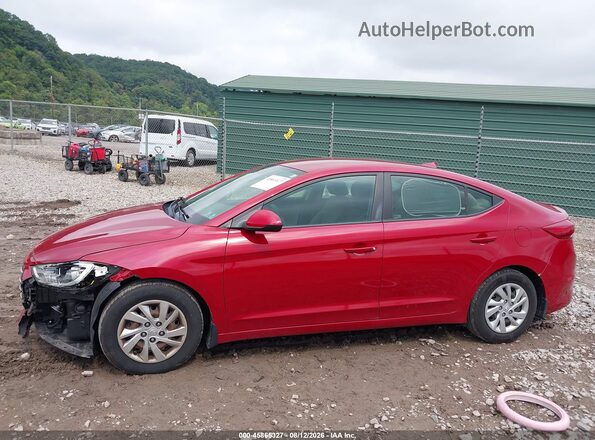 KMHD74LF8HU394545 2017 HYUNDAI ELANTRA Red Սալոնի 360 աստիճան տեսք