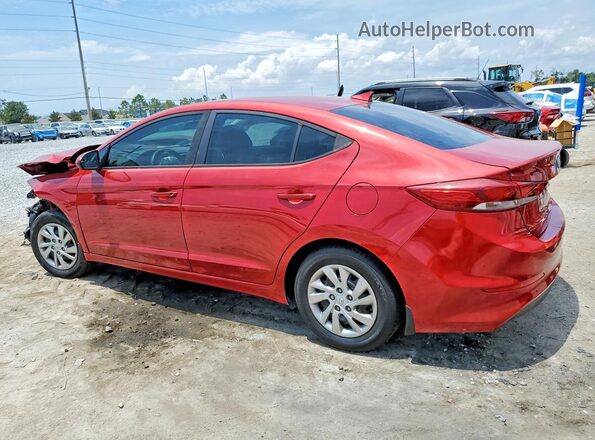 KMHD74LF8HU396330 2017 HYUNDAI ELANTRA Red უკანა მარცხენა
