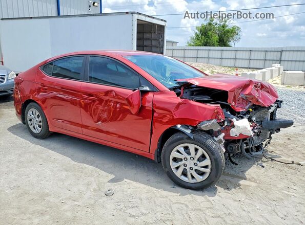 KMHD74LF8HU396330 2017 HYUNDAI ELANTRA Red წინა მარჯვენა