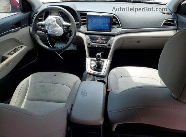 KMHD74LF8HU396330 2017 HYUNDAI ELANTRA Red წინა პანელის ხედი