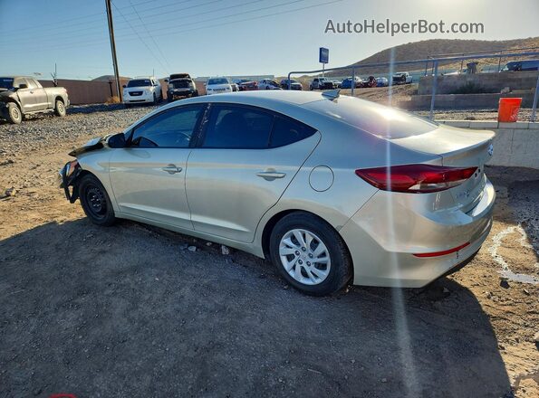 KMHD74LF8HU398868 2017 HYUNDAI ELANTRA Золотой Задняя левая четверть