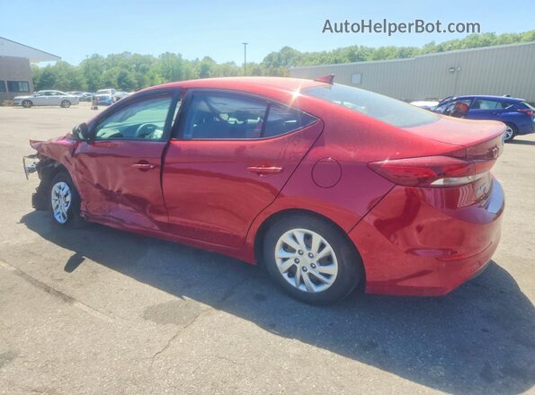 KMHD74LF8HU405446 2017 HYUNDAI ELANTRA Red Rear left