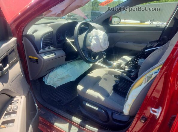 KMHD74LF8HU405446 2017 HYUNDAI ELANTRA Red Dashboard view