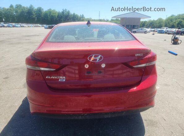 KMHD74LF8HU405446 2017 HYUNDAI ELANTRA Red Rear view