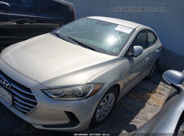KMHD74LF8JU599983 2018 HYUNDAI ELANTRA Champagne Առջևի ձախ երեք քառորդ տեսարան