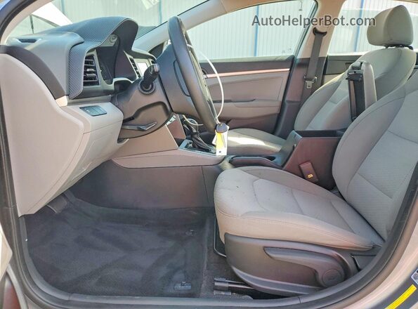 KMHD74LF8KU831712 2019 HYUNDAI ELANTRA Gray Vista interior delantera