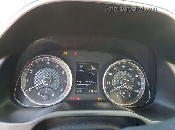 KMHD74LF8KU831712 2019 HYUNDAI ELANTRA Gray Vista del cuadro de instrumentos
