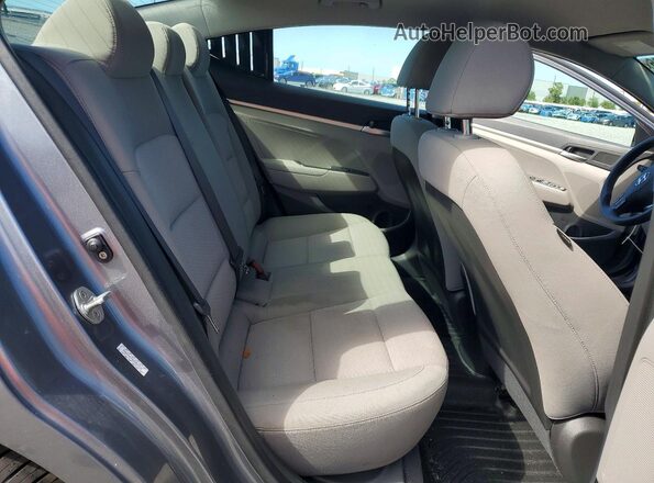 KMHD74LF8KU831712 2019 HYUNDAI ELANTRA Gray Vista de los asientos traseros