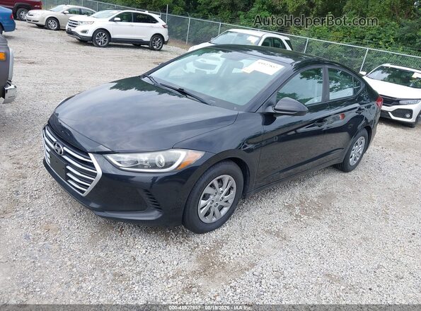 KMHD74LF9JU548363 2018 HYUNDAI ELANTRA Black Przód lewy