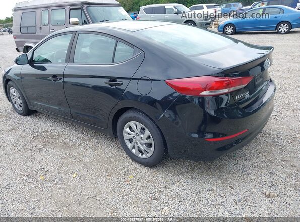 KMHD74LF9JU548363 2018 HYUNDAI ELANTRA Black Tył lewy
