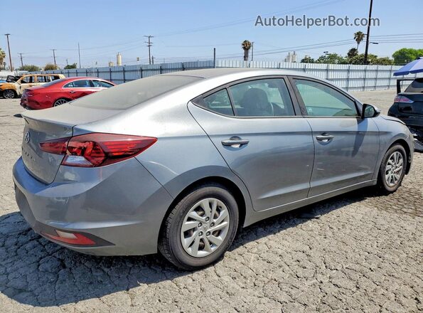 KMHD74LF9KU756535 2019 HYUNDAI ELANTRA Серый Задняя правая четверть