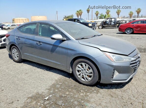 KMHD74LF9KU756535 2019 HYUNDAI ELANTRA Серый Передняя правая четверть
