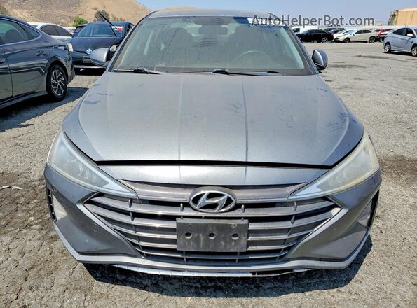 KMHD74LF9KU756535 2019 HYUNDAI ELANTRA Серый Вид спереди