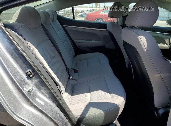 KMHD74LF9KU756535 2019 HYUNDAI ELANTRA Серый Вид задних сидений