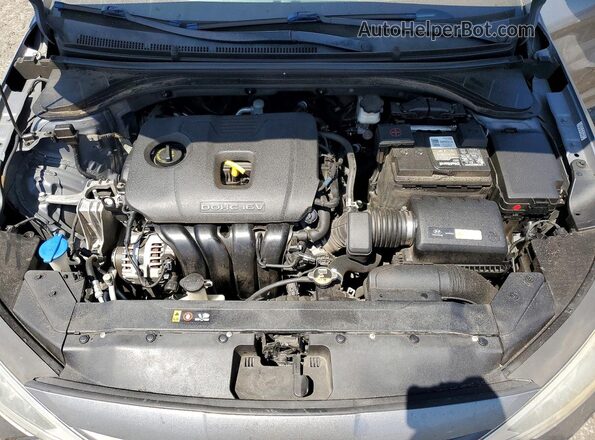 KMHD74LF9KU756535 2019 HYUNDAI ELANTRA Серый Вид задней части салона