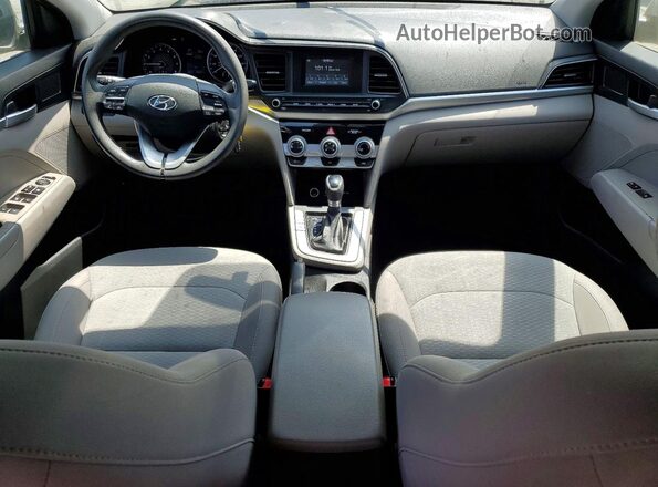 KMHD74LF9KU756535 2019 HYUNDAI ELANTRA Серый Вид панели приборов