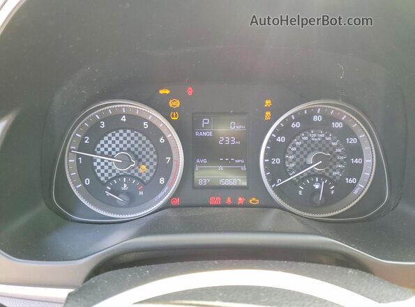 KMHD74LF9KU756535 2019 HYUNDAI ELANTRA Серый Вид щитка приборов