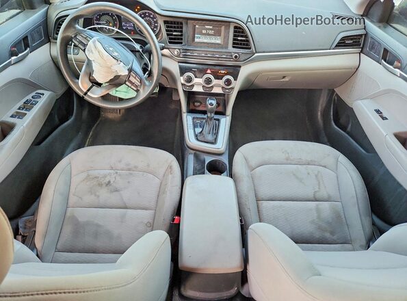 KMHD74LF9KU846039 2019 HYUNDAI ELANTRA Black Dashboard view