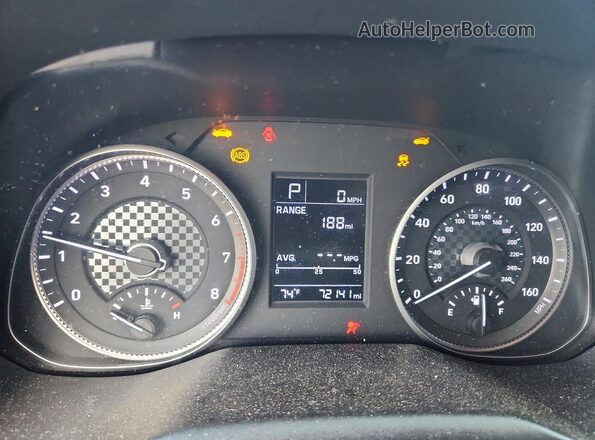 KMHD74LF9KU846039 2019 HYUNDAI ELANTRA Black Instrument cluster view