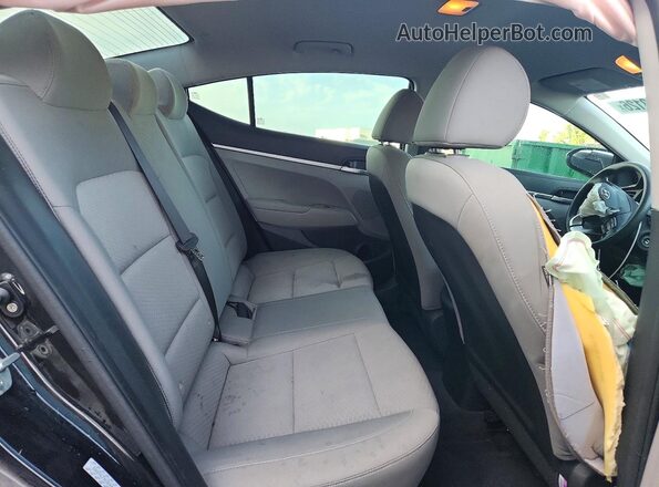 KMHD74LF9KU846039 2019 HYUNDAI ELANTRA Black Rear seats view