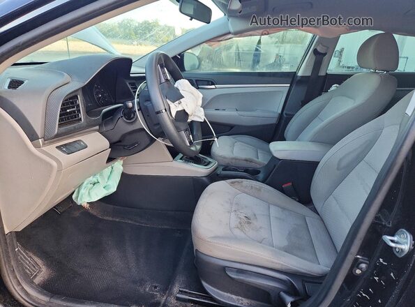 KMHD74LF9KU846039 2019 HYUNDAI ELANTRA Black Front interior view