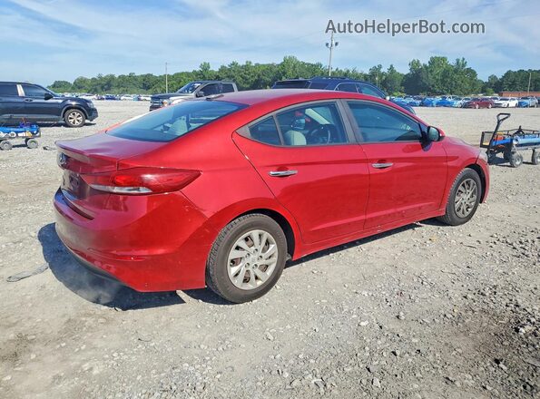 KMHD74LFXHU077611 2017 HYUNDAI ELANTRA Темно-бордовый Задняя правая четверть