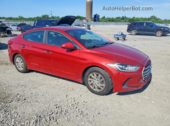 KMHD74LFXHU077611 2017 HYUNDAI ELANTRA Темно-бордовый Передняя правая четверть