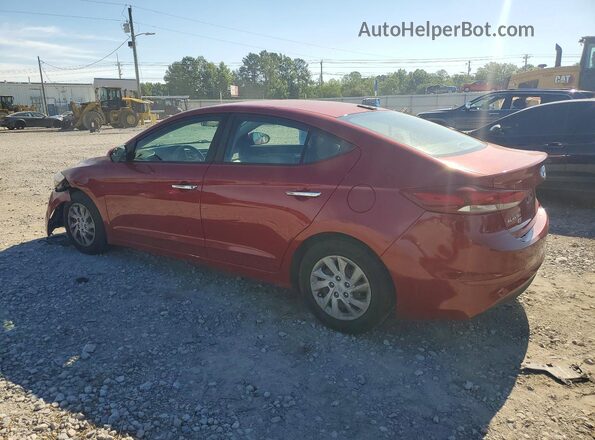 KMHD74LFXHU077611 2017 HYUNDAI ELANTRA Темно-бордовый Задняя левая четверть